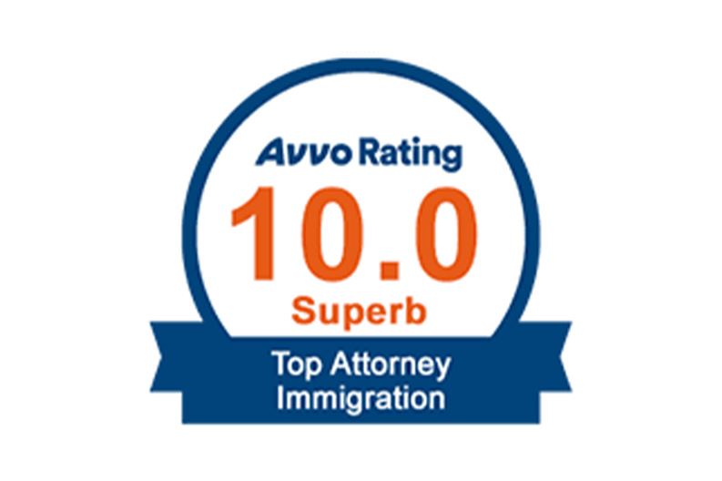 Avvo Rating 10.0 Superb - Top Attorney Immigration